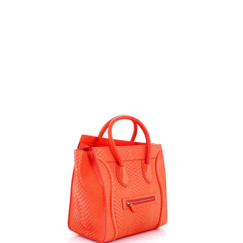 Celine Luggage Bag Python Mini #240768C11B - image 2